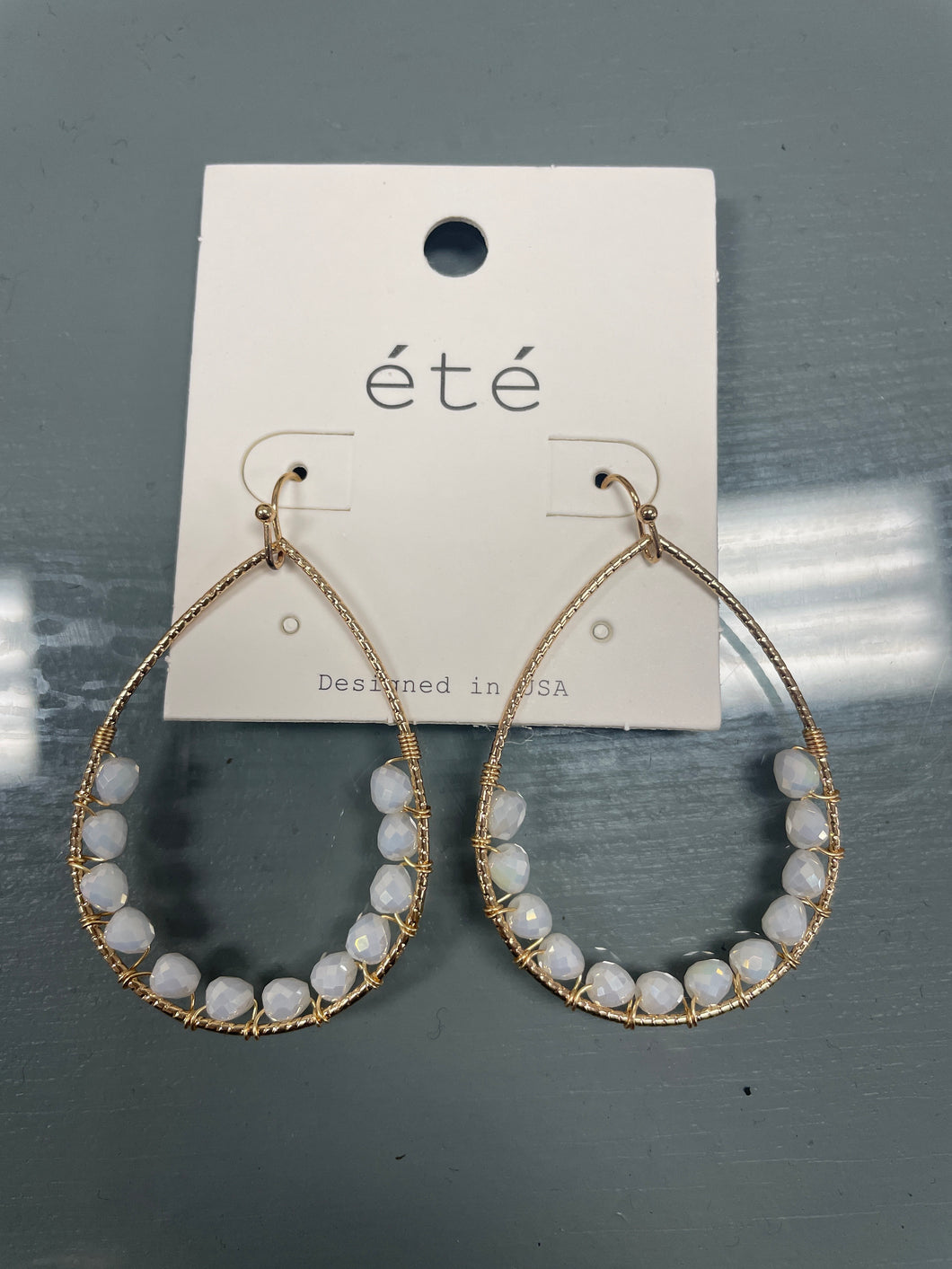 Molly Earrings-White