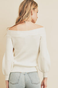Cate Sweater-White
