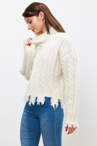 FINAL SALE Trista Sweater-Cream