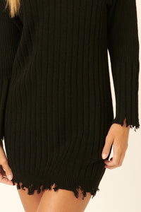 Rita Sweater Dress-Black