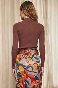 Tyla Sweater-Burgundy