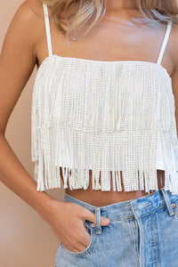 FINAL SALE Reba Fringe Top