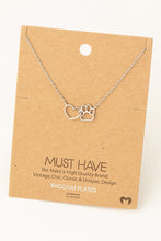 Paw Heart Necklace