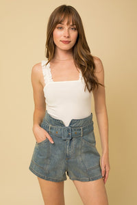 FINAL SALE Rylan Bodysuit-White