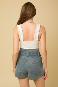 FINAL SALE Rylan Bodysuit-White
