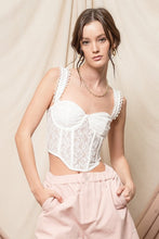 FINAL SALE Kirsten Corset Top-White