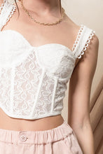 FINAL SALE Kirsten Corset Top-White