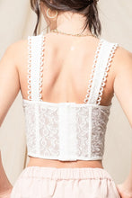 FINAL SALE Kirsten Corset Top-White