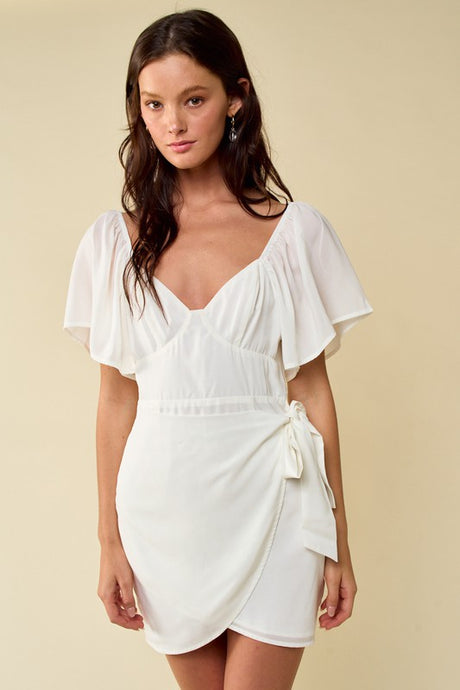 FINAL SALE Talia Dress-White