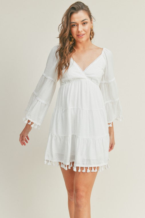 FINAL SALE Karla Dress-White