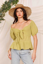 Greta Top-Lime