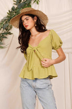 FINAL SALE Greta Top-Lime