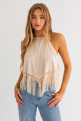 FINAL SALE Felicia Fringe Top
