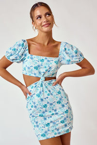 FINAL SALE Simone Dress-Blue