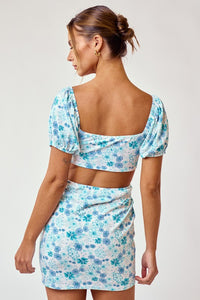 FINAL SALE Simone Dress-Blue