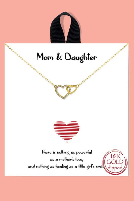 Mom and Daughter Necklace