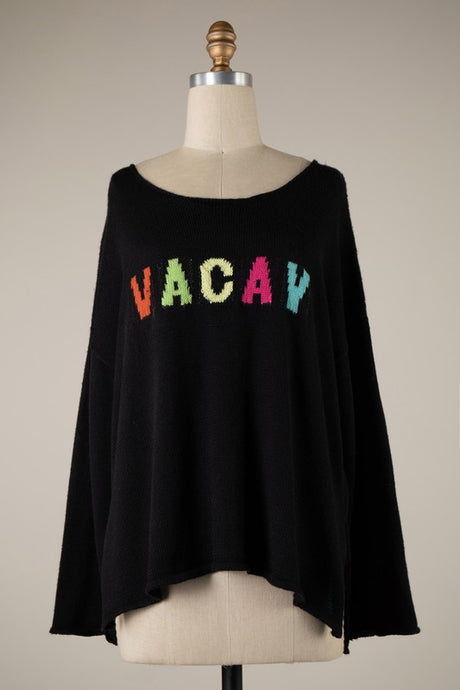 Vacay Sweater-Black