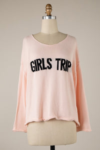 Girls Trip Sweater-Blush