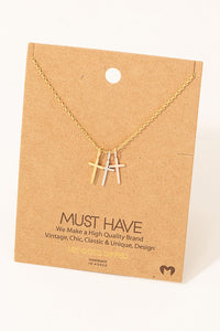 Triple Cross Necklace