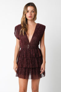 Alexa Dress-Wine