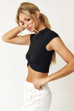 Becca Crop Top-Black