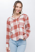 Malia Hooded Shacket-Clay