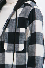 Malia Hooded Shacket-Black