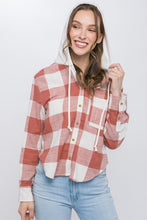 Malia Hooded Shacket-Clay