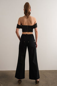 Tabitha Corset Top-Black