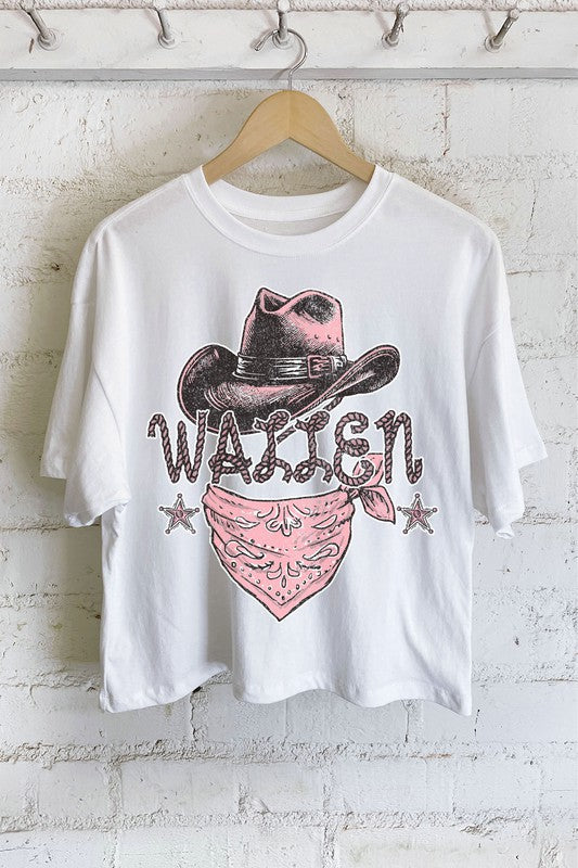 Wallen Cowboy Tee-White