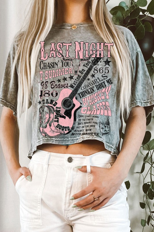 Last Night Wallen Tee-Grey