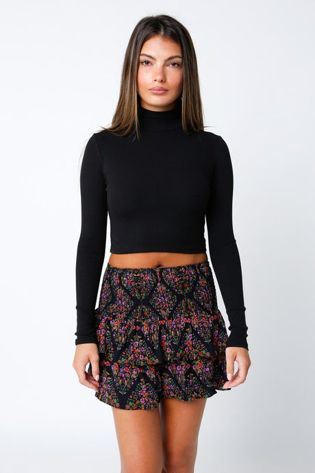 FINAL SALE Demi Top-Black