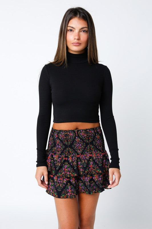 FINAL SALE Demi Top-Black