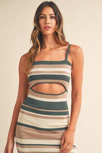 FINAL SALE Tiffany Midi Dress-Green