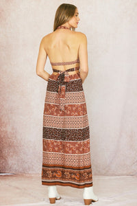 Mollie Maxi Dress-Burgundy