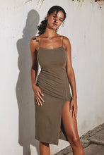 Lulu Midi Dress-Olive