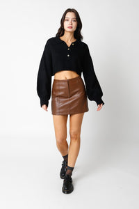Desiree Skirt-Brown