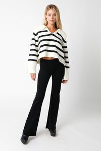 Sylvie Sweater-Ivory/Black