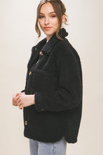 FINAL SALE Brittany Teddy Jacket-Black