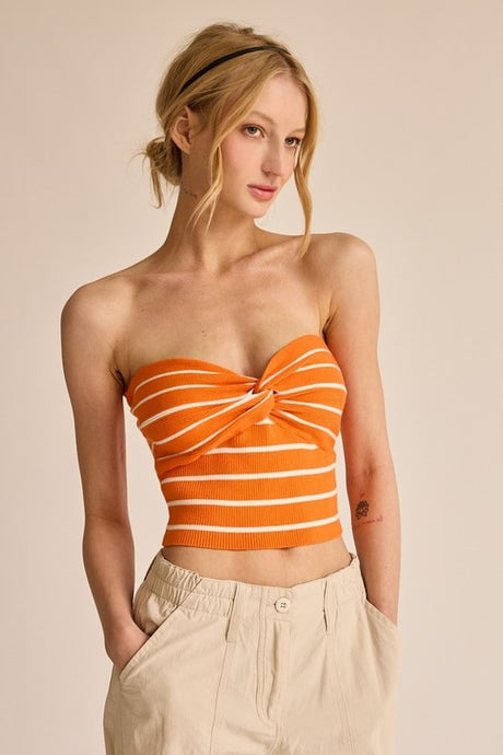 FINAL SALE Mia Tube Top-Orange