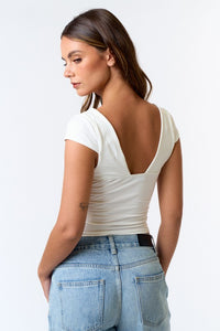 Brittini Top-White