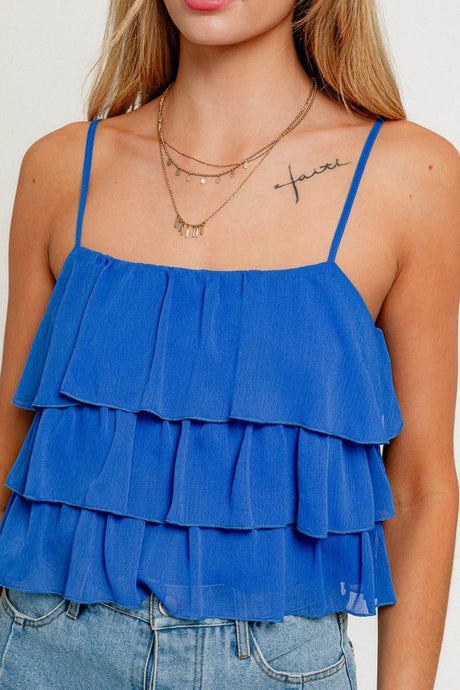 FINAL SALE Ellie Top-Blue