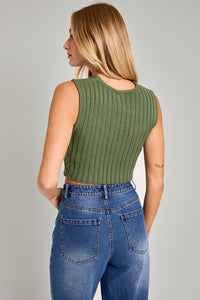 Lauren Sweater Top-Green