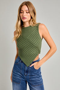 Lauren Sweater Top-Green