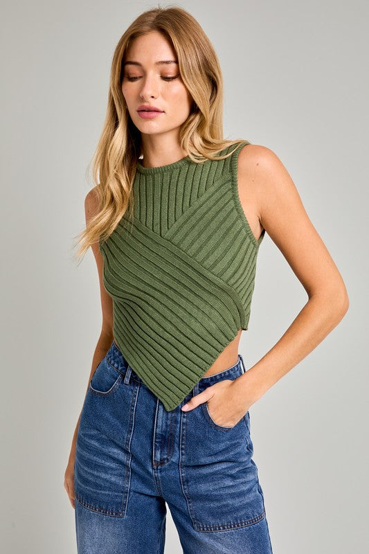 Lauren Sweater Top-Green