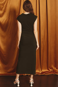 Vivian Midi Dress-Black