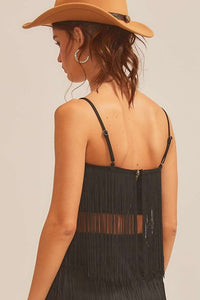 Farrah Fringe Top