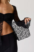 Ella Lace Top-Black