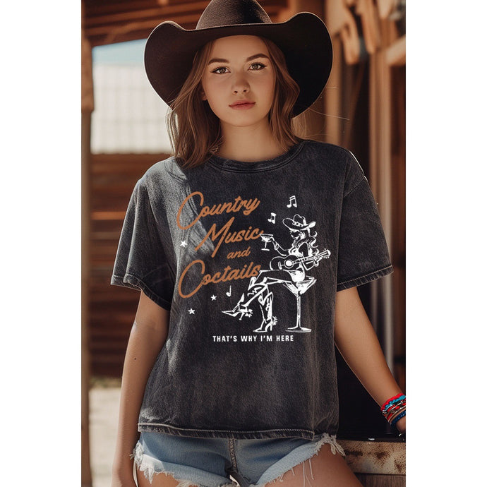 Country and Cocktails Tee