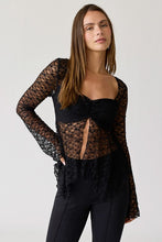 Ella Lace Top-Black